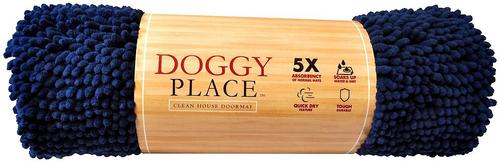 Show full view: My Doggy Place Microfiber Dog Doormat, Blue, Medium slide 5 of 10