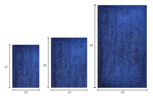 Show full view: My Doggy Place Microfiber Dog Doormat, Blue, Medium slide 8 of 10