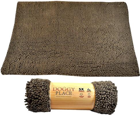 Show full view: My Doggy Place Microfiber Dog Doormat, Brown, Large slide 3 of 10