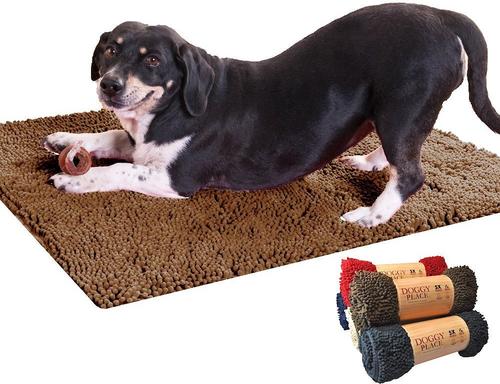 Show full view: My Doggy Place Microfiber Dog Doormat, Brown, X-Large slide 4 of 10