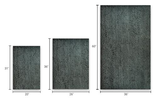 Show full view: My Doggy Place Microfiber Dog Doormat, Charcoal, Large slide 7 of 9