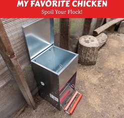 My Favorite Chicken Automatic Metal Treadle Chicken Feeder, 40-lb slide 2 of 9