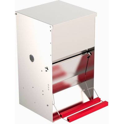 My Favorite Chicken My Favorite Chicken Automatic Metal Treadle Chicken Feeder, 40-lb