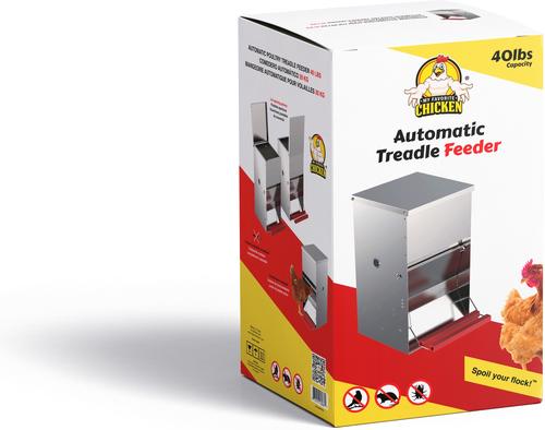 Show full view: My Favorite Chicken Automatic Metal Treadle Chicken Feeder, 40-lb slide 9 of 10