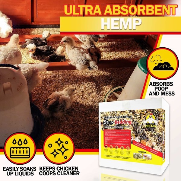 My Favorite Chicken Chicken & Small Animal Hemp Bedding with Organic Aromatic Herbs, 1 cube ft box