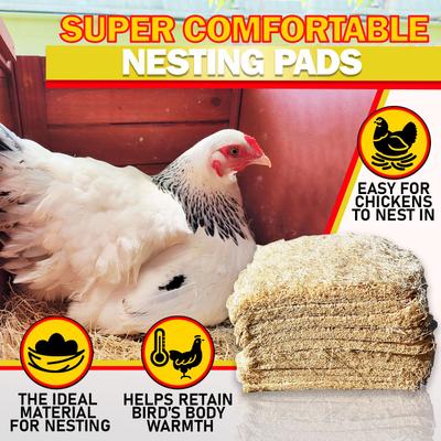 Show full view: My Favorite Chicken Premium Natural Chicken Nesting Pads, 10 count slide 2 of 9