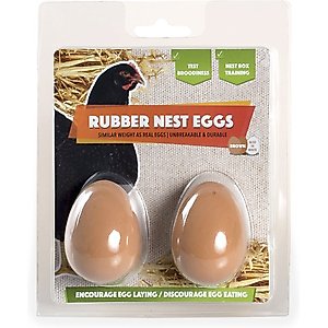 My Favorite Chicken Rubber Nest Eggs, 2 count, Brown