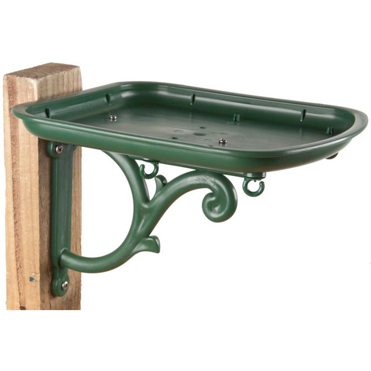 My Favorite Chicken Urban Garden Seed Tray Table Mountable Bird Feeder, Green