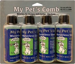 My Pet's Comb Waterless Dog & Cat Shampoo Refills, 4 count