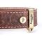 Show in main carousel: myfamily El Paso Genuine Embossed Italian Leather Dog Collar, Brown, 12-in slide 3 of 5