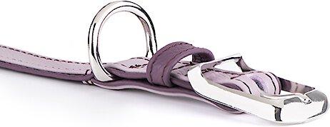 Show full view: myfamily Firenze Genuine Italian Leather Dog Collar, Lavander & Purple, 18-in slide 2 of 7