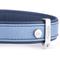 Show in main carousel: myfamily Firenze Genuine Italian Leather Dog Collar, Light Blue & Blue, 24-in slide 3 of 7