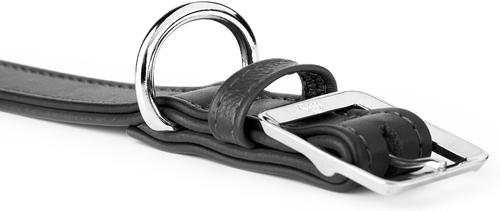 Show full view: myfamily Hermitage Leather Standard Dog Collar, Black, 3X-Small: 7 to 8-in neck, 0.5-in wide slide 2 of 6