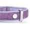 Show in main carousel: myfamily Saint Tropez Premium Italian Leatherette Glitter Dog Collar, Lilac, 20-in slide 3 of 6
