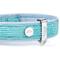 Show in main carousel: myfamily Saint Tropez Premium Italian Leatherette Glitter Dog Collar, Turquoise, 12-in slide 3 of 6