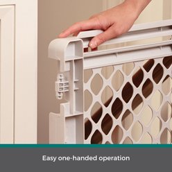 MyPet 2-in-1 Plastic Easy Swing Dog & Cat Gate, Gray slide 2 of 8