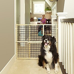 MyPet Extra Wide Wire Mesh Gate for Dogs & Cats
