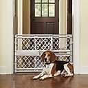 MyPet Paws Portable Pet Gate, Light Gray