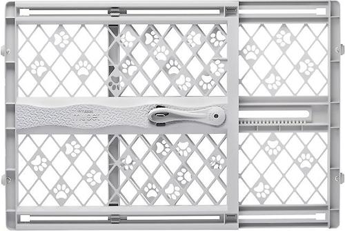 Show full view: MyPet Paws Portable Pet Gate, Light Gray slide 2 of 10