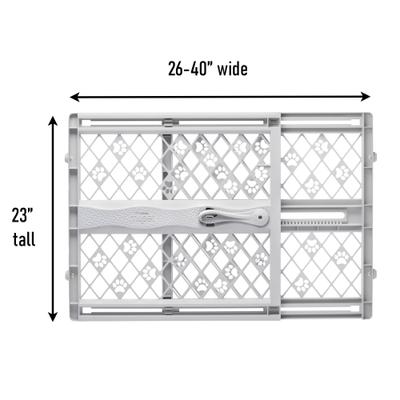 Show full view: MyPet Paws Portable Pet Gate, Light Gray slide 4 of 10