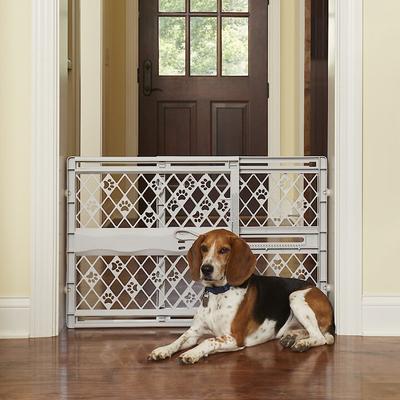 Show full view: MyPet Paws Portable Pet Gate, Light Gray slide 6 of 10