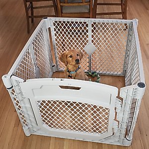 MyPet Petyard Plus 4-Panel Dog Exercise Pen, Gray