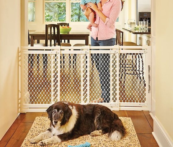 Pet Gate Plastic Baby Gates Extra Wide Extra Wide White