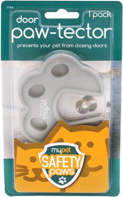 Show full view: MyPet Safety Paws Door Paw-Tector for Dog & Cat, Gray slide 1 of 9