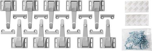 Show full view: MyPet Safety Paws No-No Cabinet Latches for Dog & Cat, Gray, 10 count slide 5 of 8