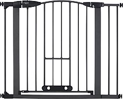 MyPet Wide Deco EasyPass Pet Gate, 30" High - Graphite slide 2 of 7