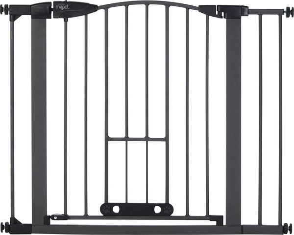 MyPet Wide Deco EasyPass Pet Gate, 30" High - Graphite