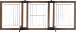 MyPet Wide Versa-Lock Freestanding Cat & Dog Gate, Woodtone slide 2 of 6
