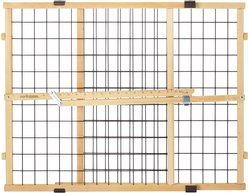 MyPet Wire Mesh Dog Gate, 42-in, Wood slide 2 of 4