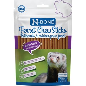 N-Bone Bacon Flavor Chew Sticks Ferret Treat, 1.87-oz bag