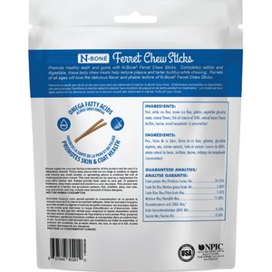 N-Bone Bacon Flavor Chew Sticks Ferret Treat, 3.74-oz bag