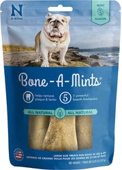 N-Bone Bone-A-Mints Mint Flavored Large Dental Dog Treats, 4 count