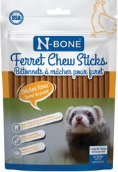 N-Bone Chicken Flavor Chew Sticks Ferret Treat, 1.87-oz bag