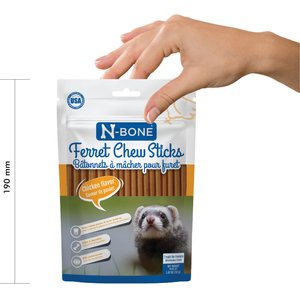 N-Bone Chicken Flavor Chew Sticks Ferret Treat, 1.87-oz bag