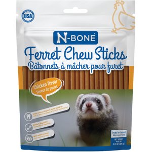 N-Bone Chicken Flavor Chew Sticks Ferret Treat, 3.74-oz bag