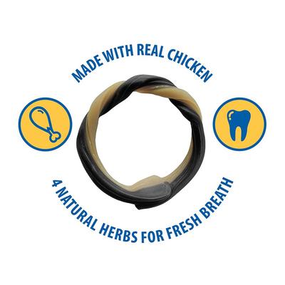 Show full view: N-Bone Dental Ring Chicken Flavor Dog Treats, 7 count slide 4 of 10
