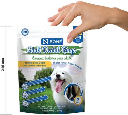 Show full view: N-Bone Dental Ring Chicken Flavor Dog Treats, 7 count slide 5 of 10