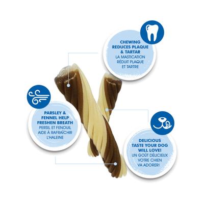 Show full view: N-Bone FLOSSta Dual Action Chicken Flavor Dental Dog Chews, 8 count slide 4 of 10