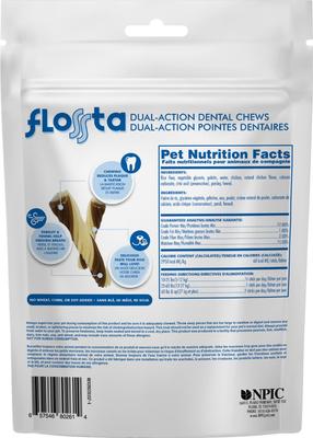 Show full view: N-Bone FLOSSta Dual Action Chicken Flavor Dental Dog Chews, 8 count slide 3 of 10