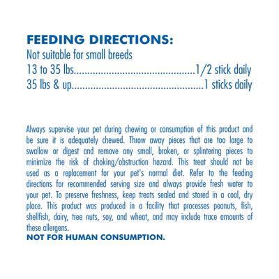 Show full view: N-Bone Jumbo Puppy Teething Sticks Peanut Butter Flavor Dog Treats, 7 count  slide 6 of 9