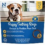 N-Bone Puppy Teething Ring Chicken Flavor Dental Dog Treats, 3 count
