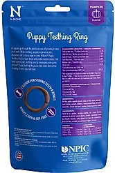 N-Bone Puppy Teething Ring Pumpkin Flavor Dental Dog Treats, 6 count slide 2 of 5