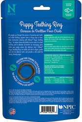 N-Bone Puppy Teething Rings Salmon Flavor Dental Dog Treats, 6 count slide 2 of 5