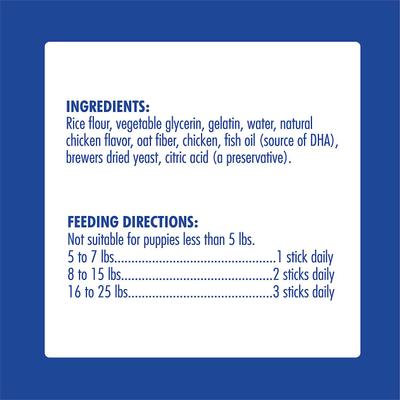 Show full view: N-Bone Puppy Teething Sticks Chicken Flavor Dog Treats, 20 count, bundle of 2 slide 5 of 8