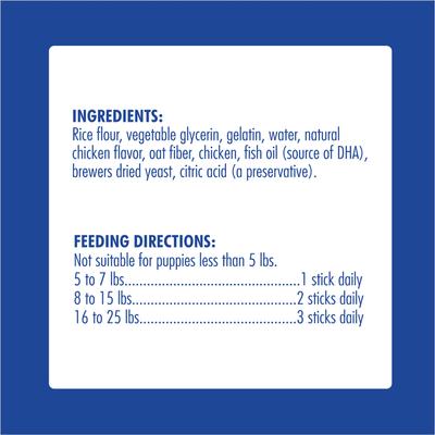 Show full view: N-Bone Puppy Teething Sticks Variety Pak Dental Dog Chew Treats, 60 count slide 7 of 11