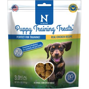 N-Bone Puppy Training Real Chicken Recipe Grain-Free Soft & Chewy Dog Treats, 6-oz pouch